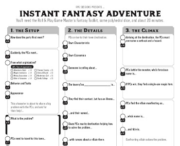 Instant Fantasy Adventure