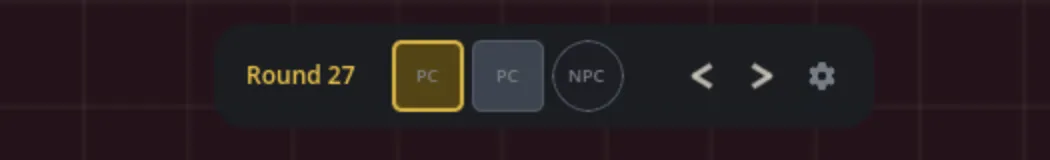 An image of the initiative bar